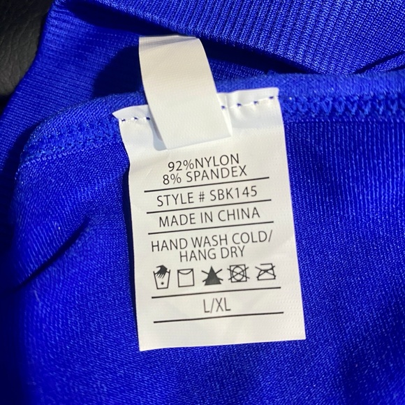 Itzon Strappy Blue Sports Bra LARGE/EXTRA LARGE - Picture 7 of 9